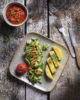 Poêlée Trio de légumes verts cuisinée & sa tortilla Bio